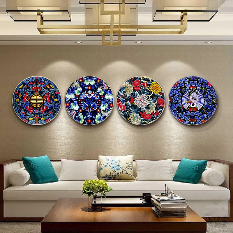 Embroidery DIY Chinese Style Lotus/Chrysanthemum/Fish/Crane Patterns Printed Kits Cross Stitch Thread Needlework Sets Home Decor cross stitch kit