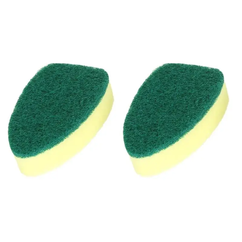 

2Pcs Handle Sponge Magic Sponge Washer Brush Head Kitchen Cleaning Brush Replacement Head Sponge Dish Wash Scrubber Sponge Tools