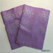 Дизайн моды в нигерийском стиле ASO OKE геле с вышивкой бисером камнями высокого качественные шарфы ткань для вечерние 2 шт./лот