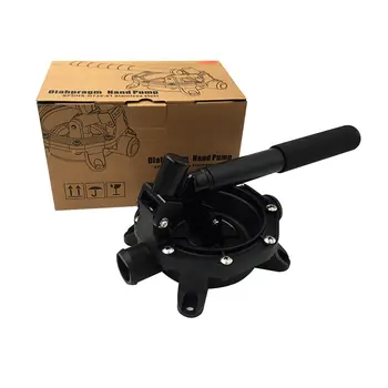 

720GPH Transfer Pump Boat Marine Manual Diaphragm Hand Bilge Waste Seawater Diesel Oil Water Pump Black