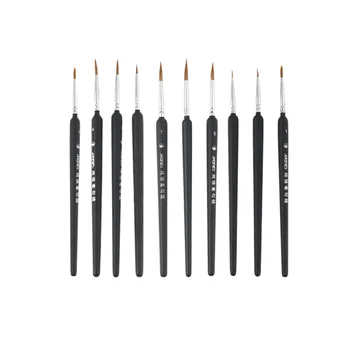

10Pcs Professional Wolf Fine Line Drawing Pens Painting Brushes Set for Art Watercolor Oil Painting