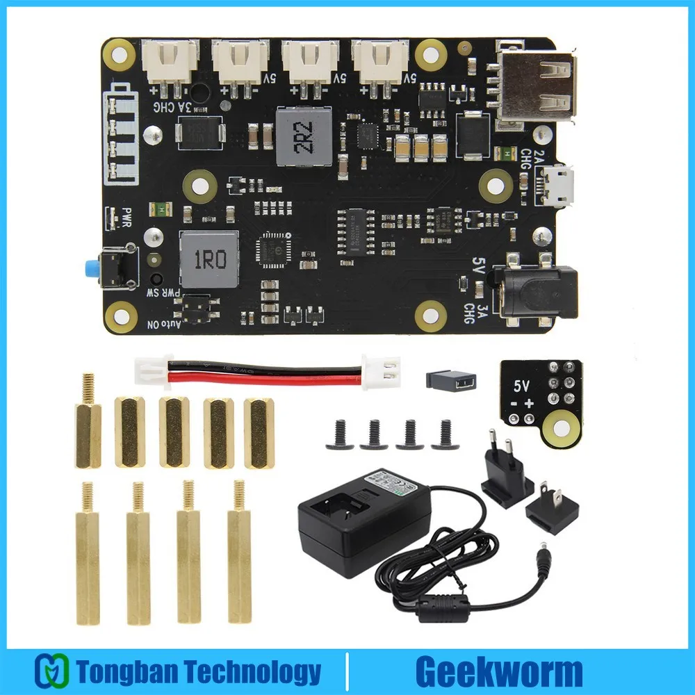 Raspberry Pi 4 Модель B X705 UPS HAT 18650 мощность макс 5,1 В 8A выход плата расширения с DC 5 В 4A источник питания для Pi 4B/3B+/3B