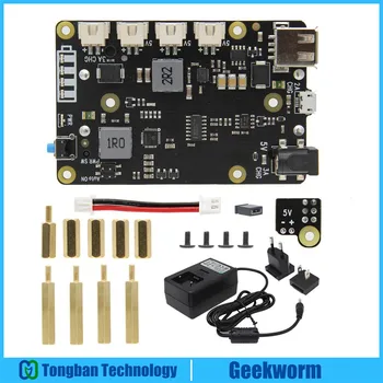 

Raspberry Pi 4 Model B X705 UPS HAT 18650 Power Max 5.1V 8A Output Expansion Board with DC 5V 4A Power Supply for Pi 4B/3B+/3B