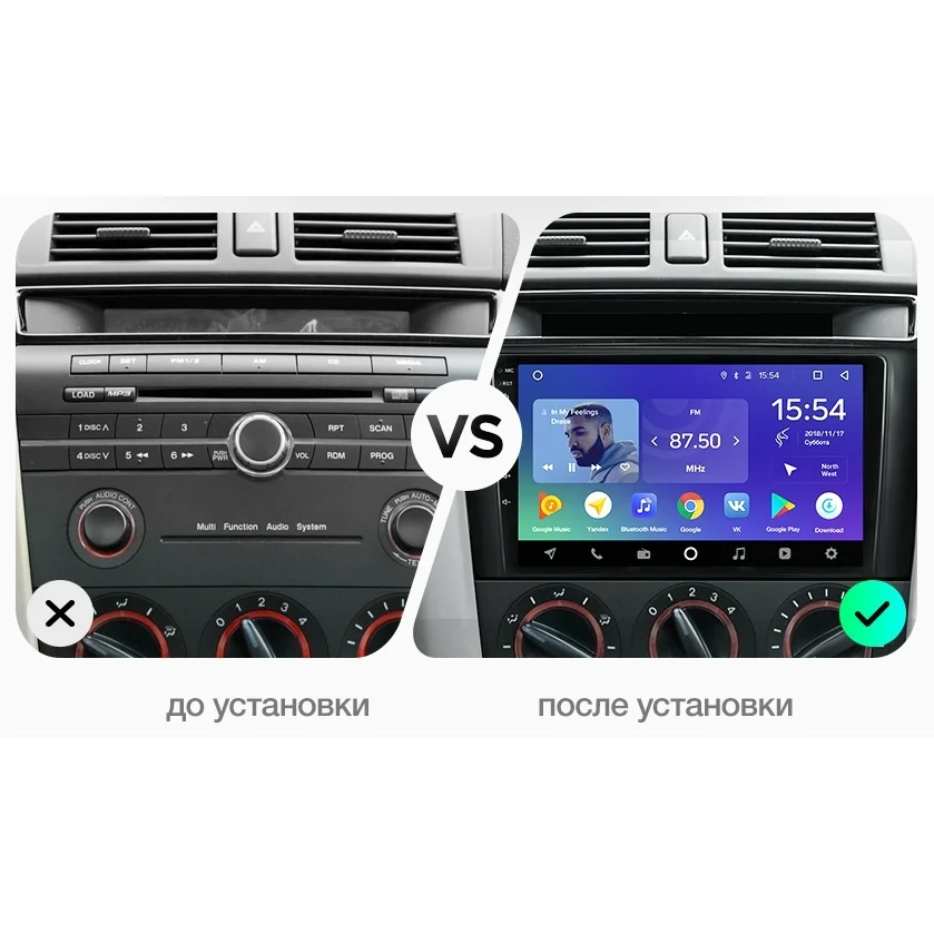 Штатная магнитола FarCar s300-SIM 4G для Mazda 3(BL) 2009-2013