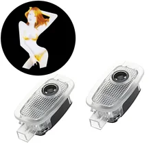 1-5 пар сексуальный леди логотип лазерный проектор Автомобильный Дверной светильник для Mercedes Benz S Class W221 GL ML GLK SLS CLK CL SL A B C E W212 Ghost