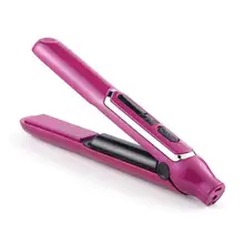 Профессиональный Выпрямитель для волос, бигуди для волос, портативная зарядка через usb, профессиональный мини выпрямитель для волос, салонный инструмент для прически