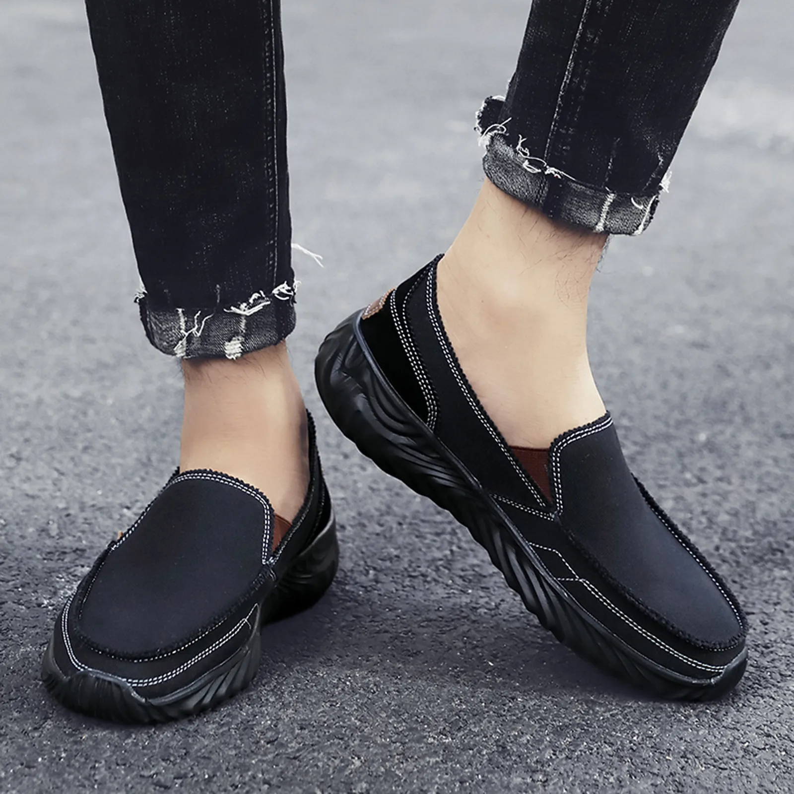 

2022 men's premium canvas shoes men's summer classic large size men's casual shoes fashion outdoor non-slip flat shoes