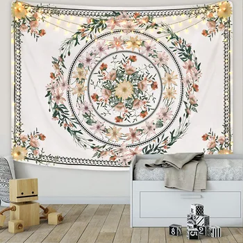 

Foreign Trade Tapestry New Garland Fashion Cloth Liner Digital Printing Bedroom Tapestry Background Wall Bedroom Hanging Cloth