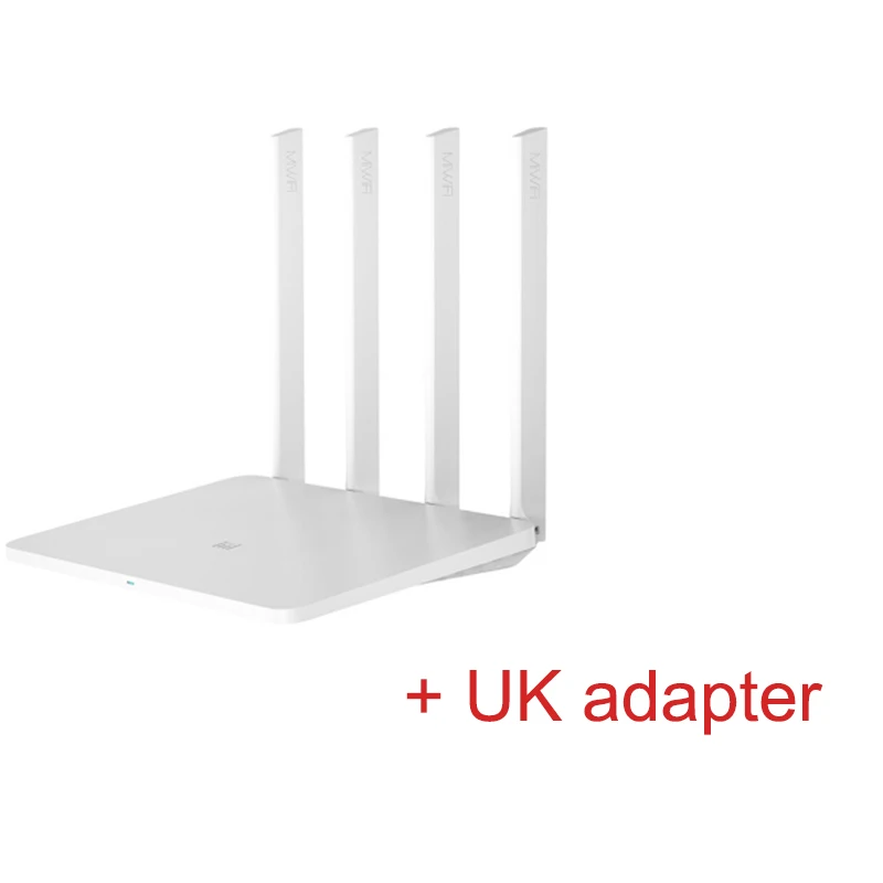 Add UK adapter Xiao mi Wi-Fi роутер 3g 1167 Мбит/с 2,4 ГГц 5 ГГц двухдиапазонный 128 МБ rom Wi-Fi 802.11ac четыре мощных антенны с высоким коэффициентом усиления - Цвет: Add UK adapter