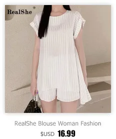 RealShe женская блузка с v-образным вырезом, длинным рукавом, пуговицами и кисточками, Женские топы и блузки, Весенняя Повседневная однотонная кружевная блузка, женские рубашки