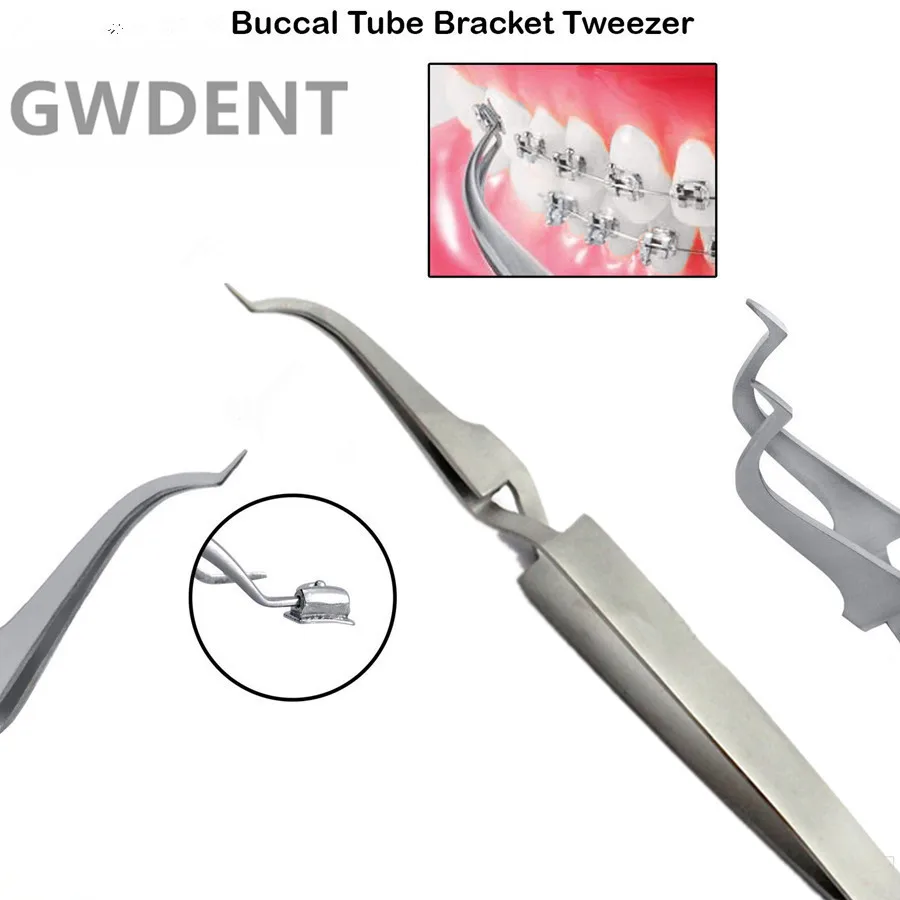 

Dental Orthodontic Posterior Bracket B Buccal Tube Bonding Tweezer Holder Placer Instrument Dentist Tool