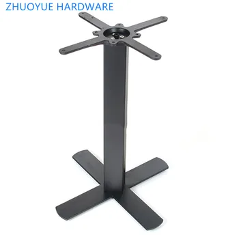 

Factory direct sales cross solid iron plate customized table foot theme restaurant bar coffee shop table foot hardware table leg