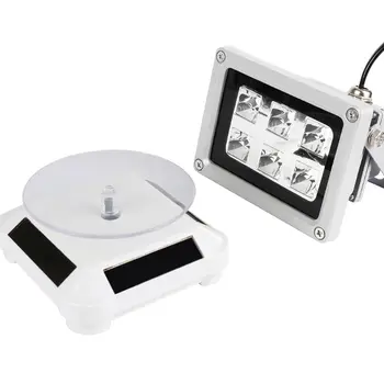 

60W UV Resin Solidify Photosensitive Curing Light Solar Powered Rotary Display Stand Turntable Kit for SLA DLP 3D Printer Parts