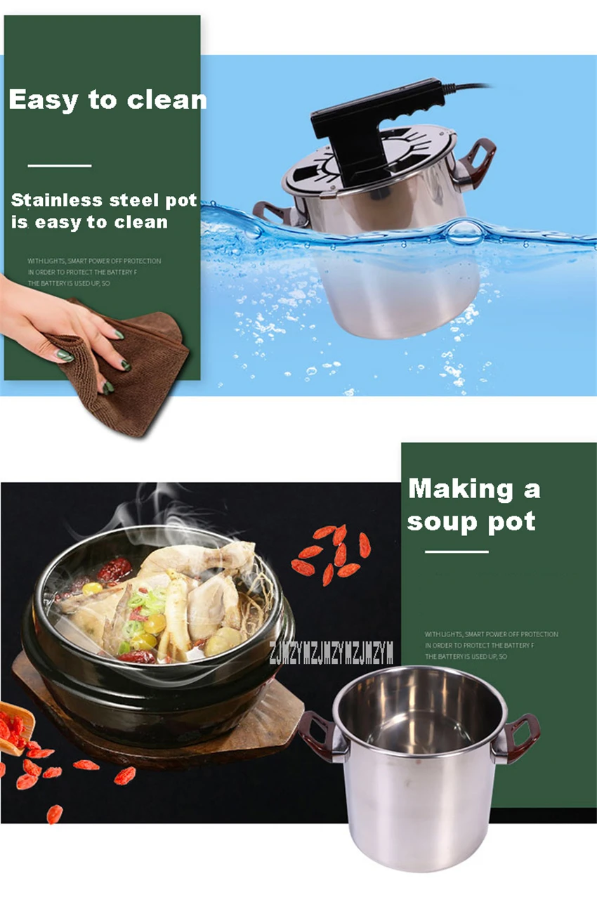 Household Electric Barbecue Machine Smokeless Stainless Steel Electric Grilled Indoor Smokeless Grill 220V 650W JQDKL