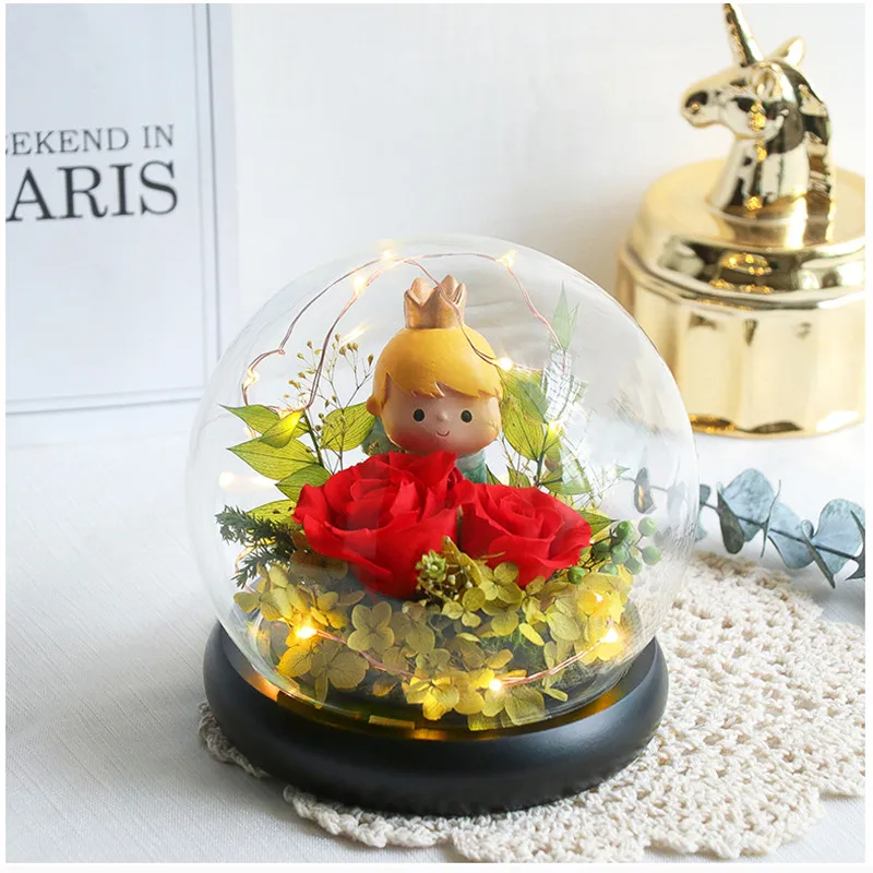 12sets/pack Diameter=10cm Small Size Round Shaped Glass Dome Vase Home Decoration Friend Favor Gift Cover Wedding Live Prop