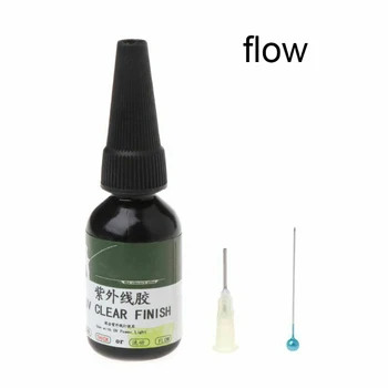 

Instant Dry Cure UV Glue Fly Fishing Thick Flow Flies Binding Clear Finish Effective TUE88