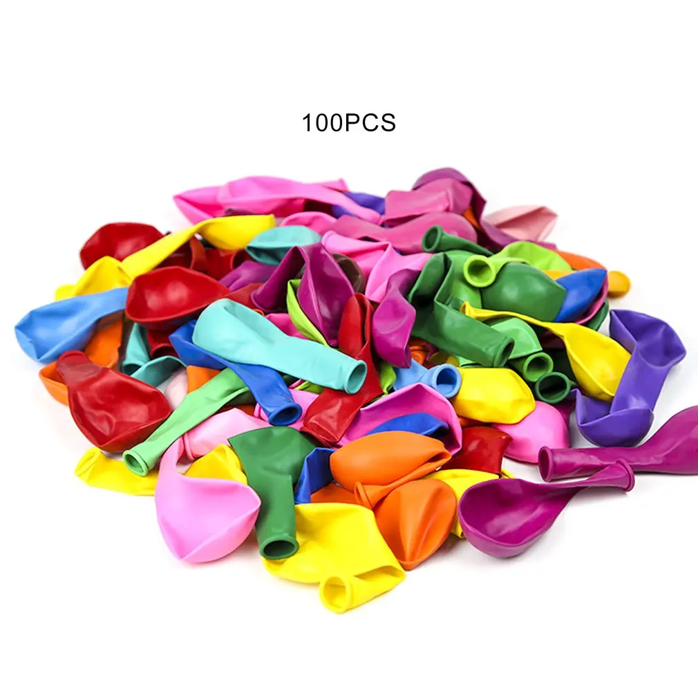 100pcs Thick Latex Style Diverse Holiday Balloon Inch Matte Round Balloon Wholesale Wedding Balloon Activity Arch Balloon - Цвет: 100pcs