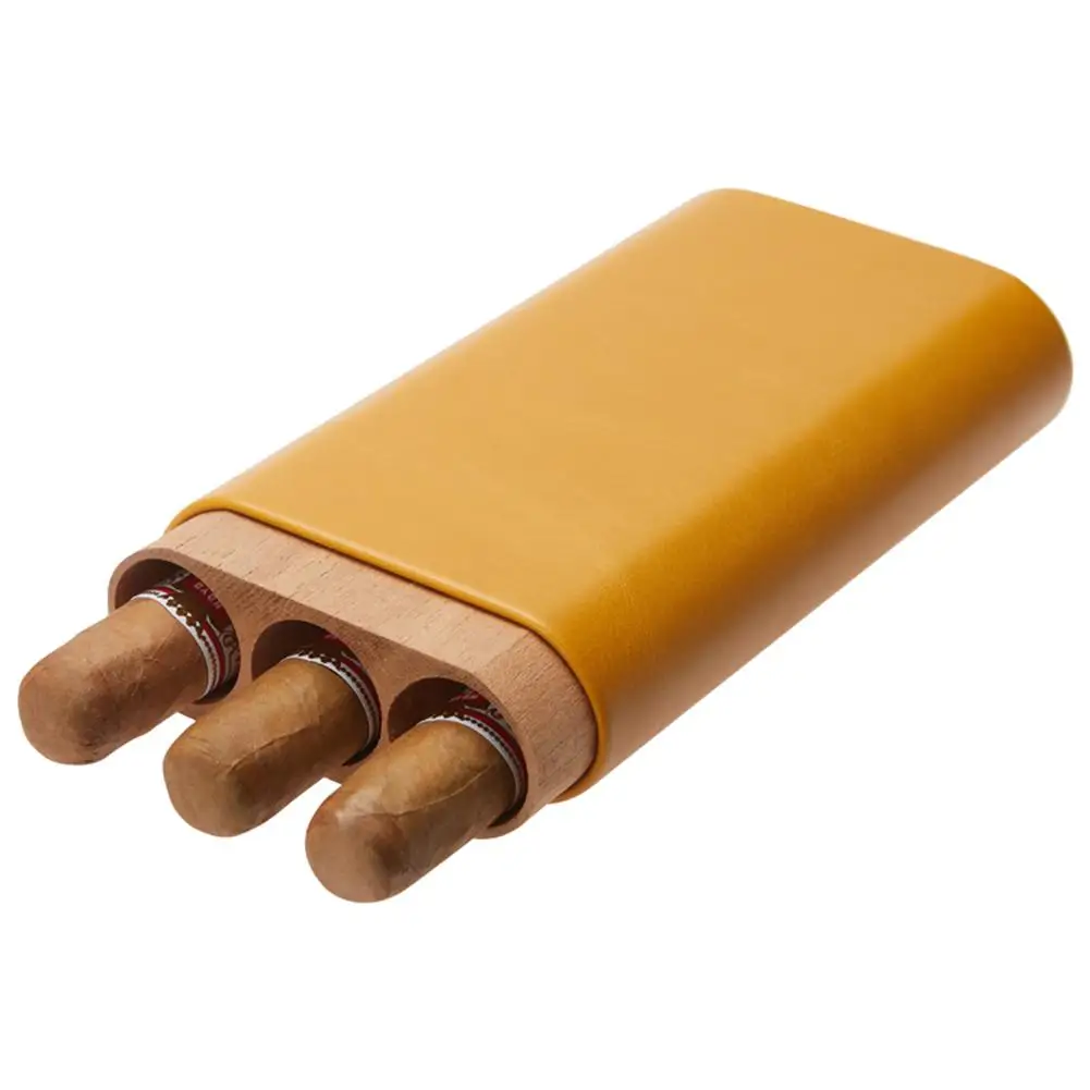 Гаджет, чехол для сигар, кожаный чехол для путешествий, Карманный держатель для сигар из кедрового дерева, держатель для сигар с резак для сигар, Подарочная коробка для мужчин, Прямая поставка