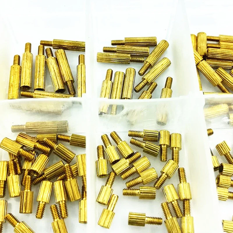 160 шт./компл. M2 гайка шаг Винт латунный резьбовой столб PCB Материнская плата