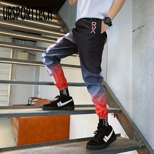 Streetwear Hip hop Joggers Pants Men Loose Harem Pants Ankle Length Trousers Sport Casual Letter Print Sweatpants For Men 4
