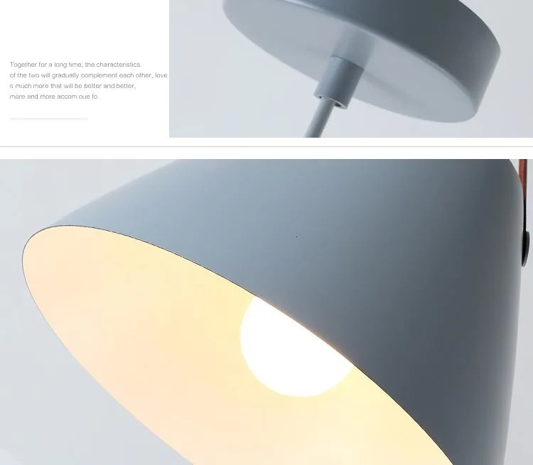 

Modern Nordic Colorful Macaron LED Iron Light Pendant Lamp Light for Dining Bedrooom Hanging Light Fixtures Home Decor Art