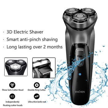 

Enchen 3D Electric Shaver Shaver Men's Washable Type-C USB Rechargeable Shaver Beard Trimmer Portable Electric Shaver