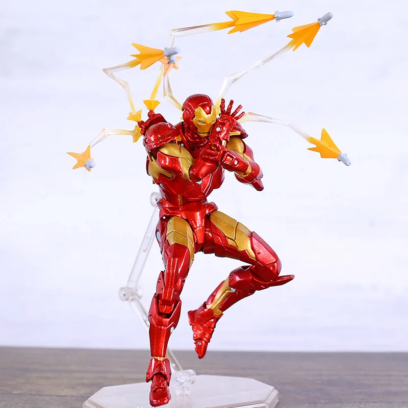 Revoltech № 013 Железный человек MK37 кровоточащий край Броня вер. ПВХ фигурка Коллекционная модель игрушки