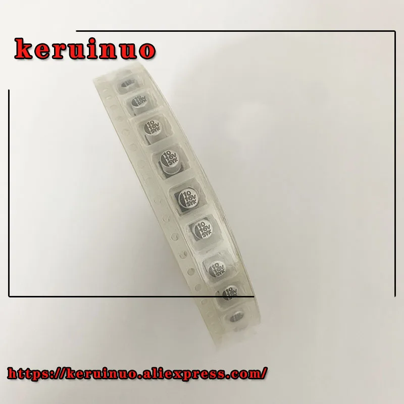 100 шт. 10 мкФ 16V NCC MV Series 4x5 4 мм 16V10uF SMD чип Тип материнская плата конденсатор |