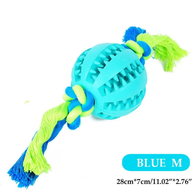 Funny Interactive Elasticity For Leaking Clean Chew Dog Ball Elastic Tooth Toy Food Pet Rope Toys toys Z pet - Цвет: AS Picture show