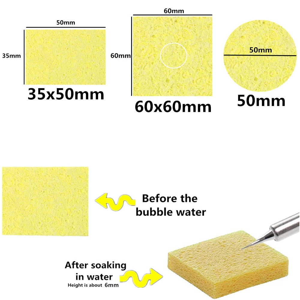 Heatstable Thick Soldering Iron Cleaning Replacement High Temperature Resistant Sponges Welding Accessories Cleaning cotton Clea electric soldering irons