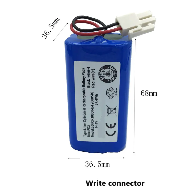 GTK 14,4 V 2600mAh перезаряжаемые литиевые батареи для CEN540/546 уборочная машина, робот пылесос