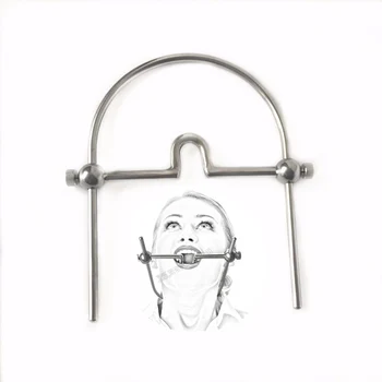 

Stainless Steel Ring Gag Sex Restraints Open Mouth Gag Tongue Flail Sex Slave Bdsm Bondage Adult Games Sex Tools for Sale