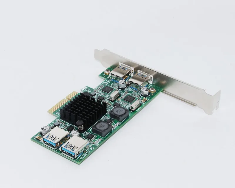 Новейший USB 3,0 PCI-E адаптер для карты расширения PCI Express до 4 портов USB3.0 5 Гбит/с двойной канал полная скорость для сервера VR игр Live