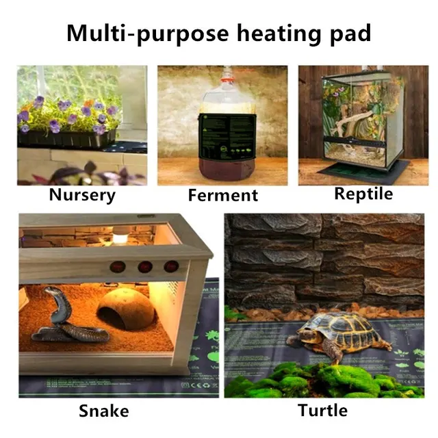 Palánta Fűtés Szőnyeg 20X10In Vízálló Növényi Vetőmag Csírázás Terjedése Klónindító Pad 110 V/220 V Kerti Készletek 1 Db - Image 4