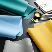 1/2/4 Pièces Étanche Silicone Napperon Napperon Tasse D'isolation Thermique De Plat Bol Place Tapis Lavable Durable pour Cuisine Salle À Manger