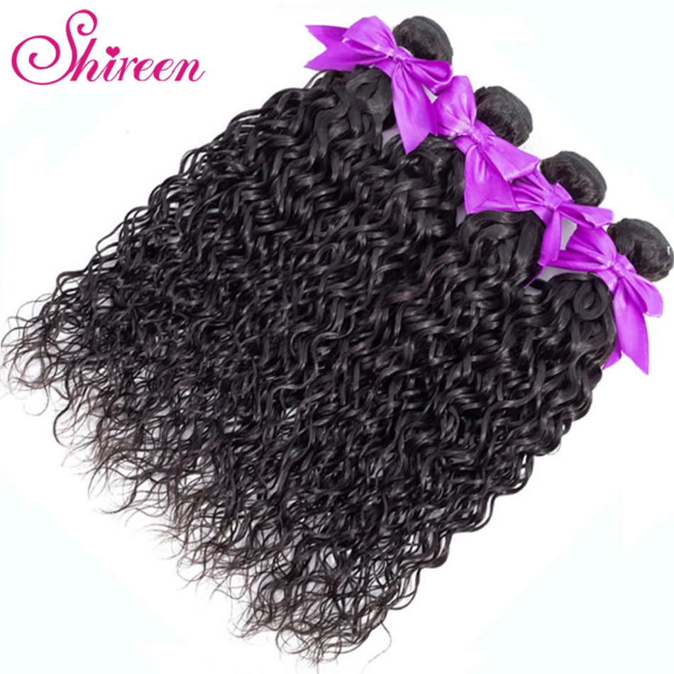4 пряди малазийские волнистые волосы Remy натуральные кудрявые пучки волос натуральный цвет человеческие волосы для наращивания