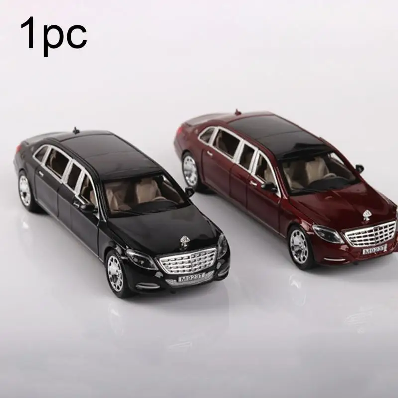 1:24 Игрушечная модель для Mercedes Maybach S600 Limousine литая металлическая модель автомобиля игрушка для детей Рождественский подарок игрушка Коллекция автомобиля