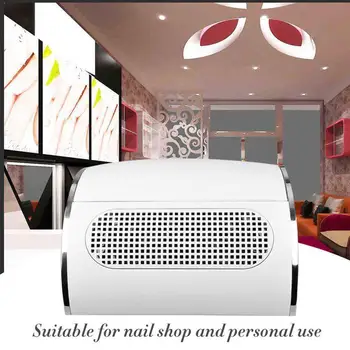 

Nail Art Vacuum Cleaner Powerful Nail Dust Suction 3 Nail Manicure Collecting Dust Collector With 2 With Drill Bags Fan Too W4P2