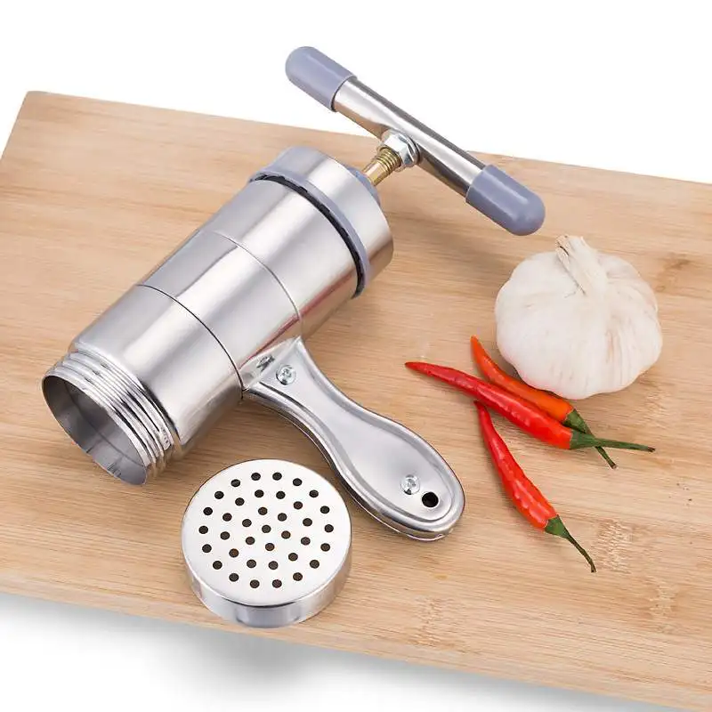 Manual Stainless Steel Noodle Maker Press Pasta Machine Crank Cutter Fruits Juicer Cookware Making Spaghetti Tools WF108