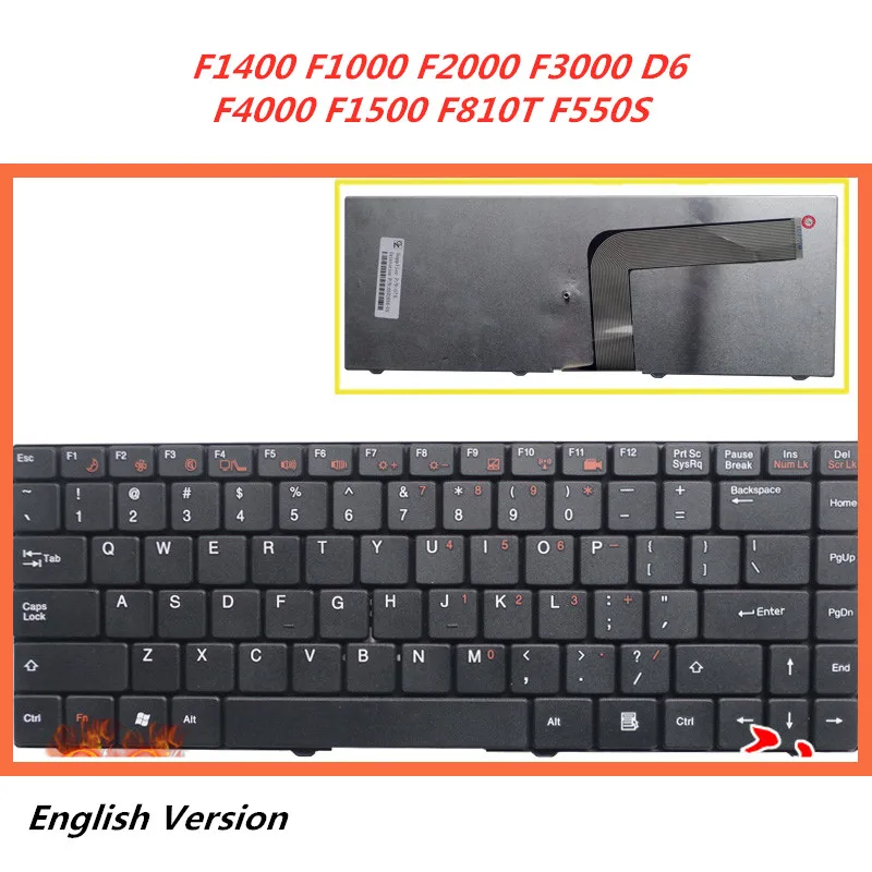 Ноутбук английскую клавиатуру для Hasee F1400 F1000 F2000 F3000 D6 F4000 F1500 F810T F550S ноутбук замена