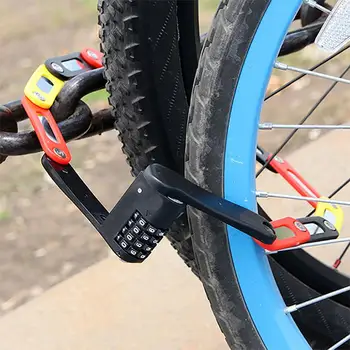 

mountain bike road lock Mini folding lock bicycle lock portable folding lock
