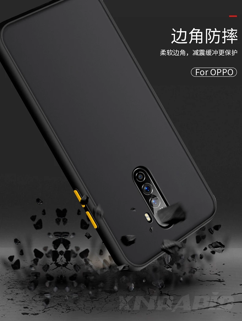 Матовый полупрозрачный чехол для OPPO Realme X2 Pro XT Reno Ace чехол с силиконовой рамкой жесткая задняя крышка противоударный чехол Coque