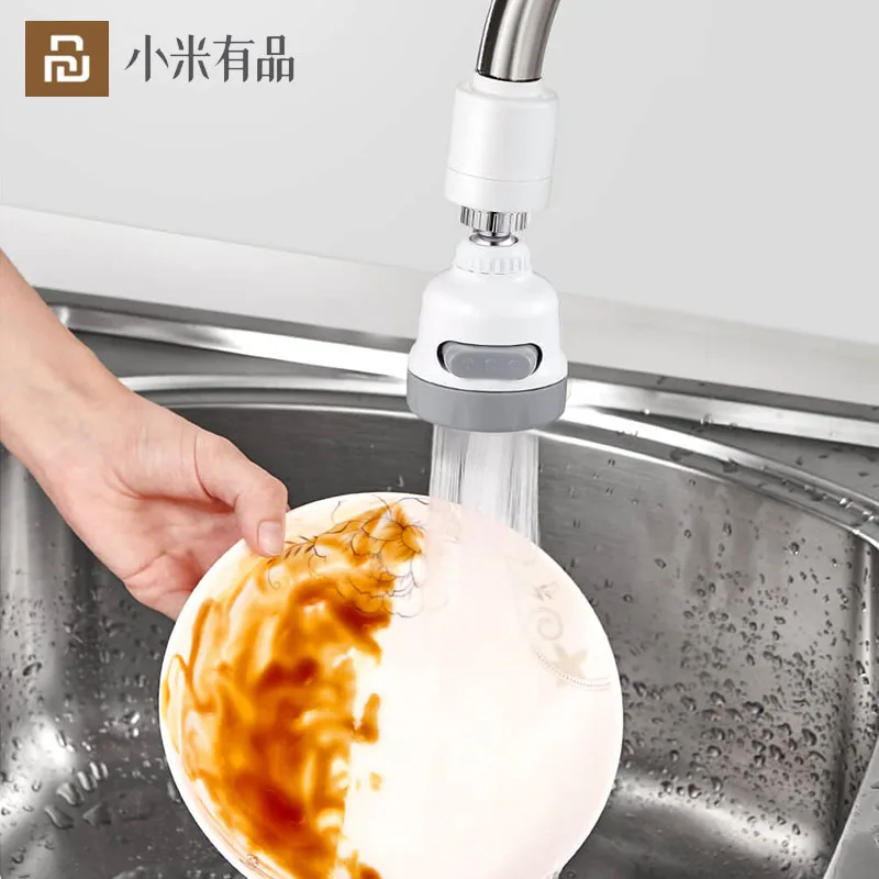 

Youpin Faucet Nozzle 360 Â° Rotating Kitchen Faucet Splash-proof 3 Gears Water Modes Faucet Booster Shower Filtered Faucet Home