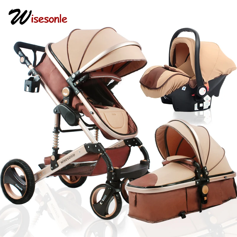 Wisesonle детская коляска 2 в 1 3 Складной свет четыре сезона ускоренная доставка