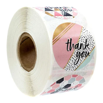 

500 Pcs 8 Designs Thank You Stickers Labels Sticker Scrapbooking for Journal Stationery Sticker