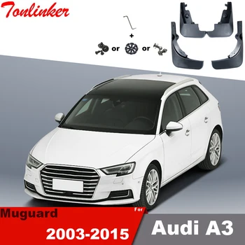

Tonlinker For Audi A3 8P1 8PA 8J3 8J9 Mudflap Fender Mudguard Car styling 4 PCS ABS Plastic Mudflaps Flap Splash Accessories