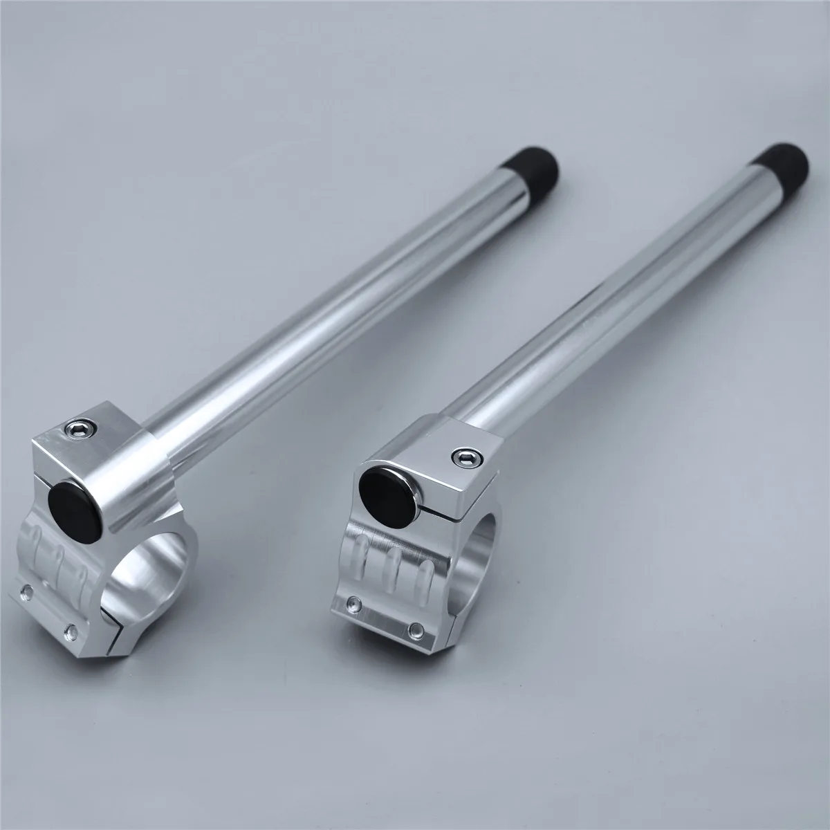 43 мм ручка бар клип на баров подходит для YZF R6 1999-2004 YZF-R6S 2006-2010 FZR750RR/FZR1000 1989-1990 - Цвет: Серебристый