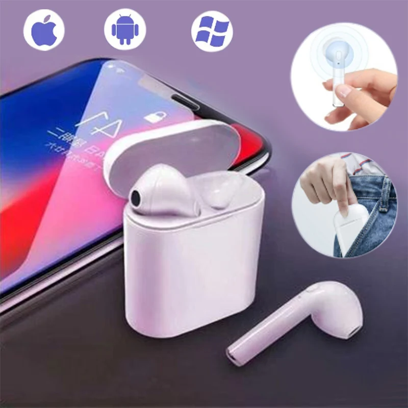 I7s Tws беспроводные наушники Bluetooth стерео вкладыши гарнитура с зарядным