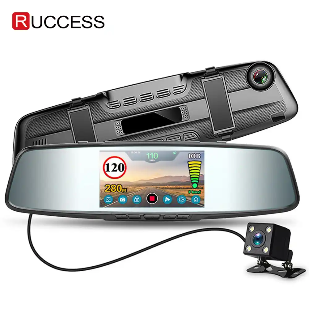 Car DVR 3 in 1 Mirror Rear view Camera Dash Cam Car Accessories Full HD