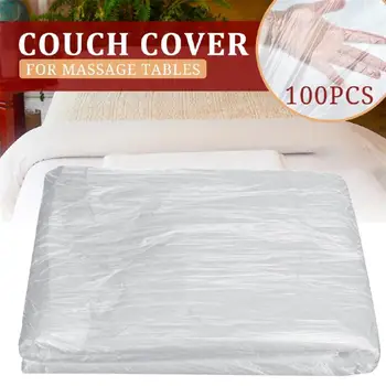 

100Pcs DIY Transparent Couch Cover Hygiene And Health Disposable Film Bed Cover Massage Tables Bed Treatment Waxing Bed Cover